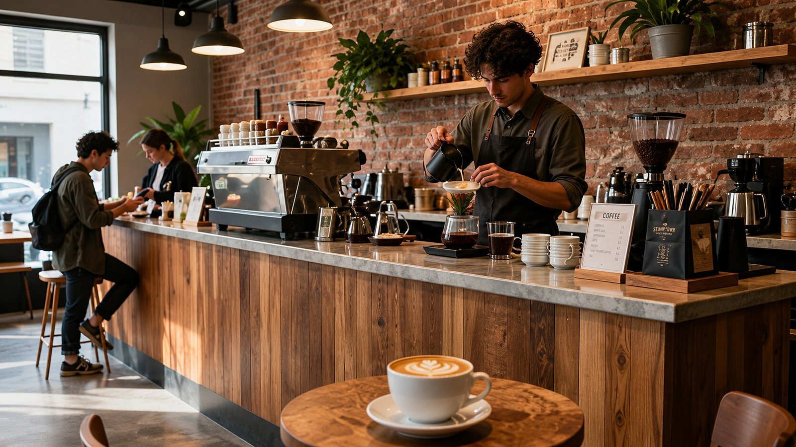 Cafe and F&B outlet service in progress